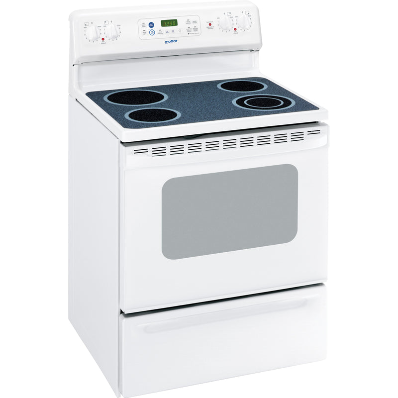 Moffat 30-inch Freestanding Electric Range with Self-Clean Oven MCB787DNWW IMAGE 1