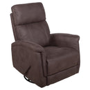 Goberce Swivel Rocker Fabric Recliner G6323FHERO007 IMAGE 1