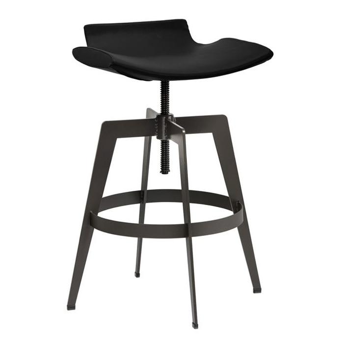 Sunpan Bancroft 101533 Adjustable Barstool - Onyx IMAGE 1