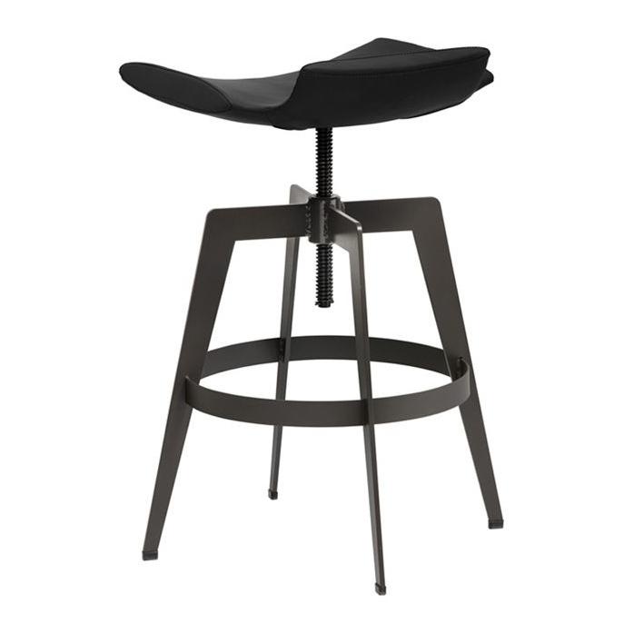 Sunpan Bancroft 101533 Adjustable Barstool - Onyx IMAGE 2