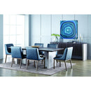 Sunpan Halden 102022 Dining Chair - Vintage Blue IMAGE 4