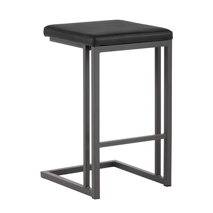 Sunpan Boone 102498 Counter Stool - Grey/Onyx IMAGE 1