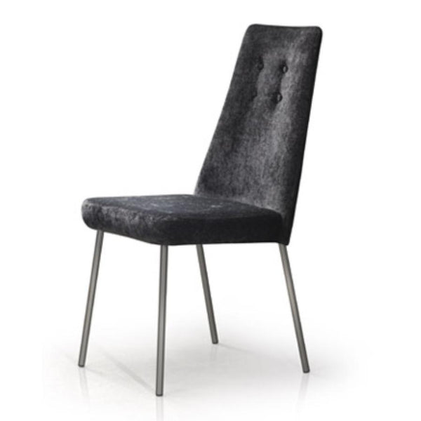 Trica Furniture Lotus Dining Chair Lotus Dining Chair - Brushed Steel/Mozart40 IMAGE 1