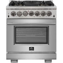 Forno Capriasca Alta Qualita 30-inch Freestanding Dual Fuel Range with Convection Technology FFSGS6187-30 IMAGE 1