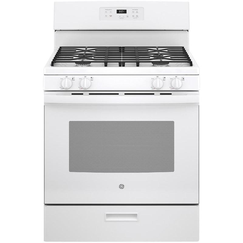 GE 30-inch Freestanding Gas Range with Broiler Drawer JCGBS61DPWW IMAGE 1