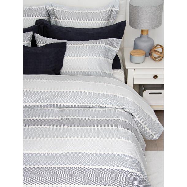 CuddleDown Bedding Bedding Sets Stripe Bedding Set (Queen) IMAGE 1