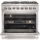 Forno Galiano Alta Qualita 36-inch Freestanding Dual Fuel Range with Convection Technology FFSGS6156-36 IMAGE 2