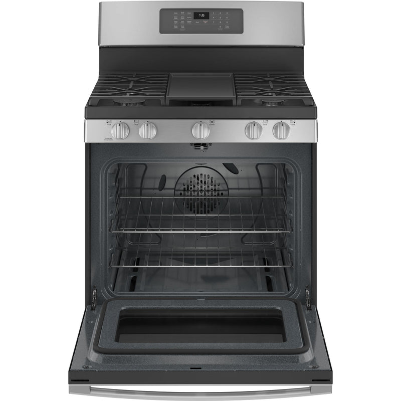  GE 30-inch Freestanding Gas Range with Convection Technology JCGB735SPSS IMAGE 2