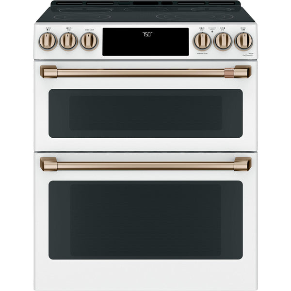 Café 30-inch Slide-in Electric Range with Convection CCES750P4MW2 IMAGE 1