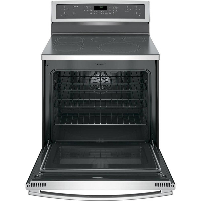 GE Profile 30-inch Freestanding Induction Range with True Convection PCHB920YMFS IMAGE 2