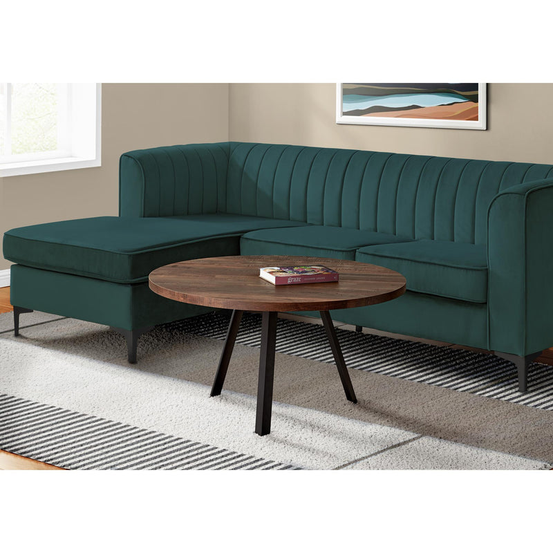 Monarch I 7814 Coffee Table - Brown/Black IMAGE 2