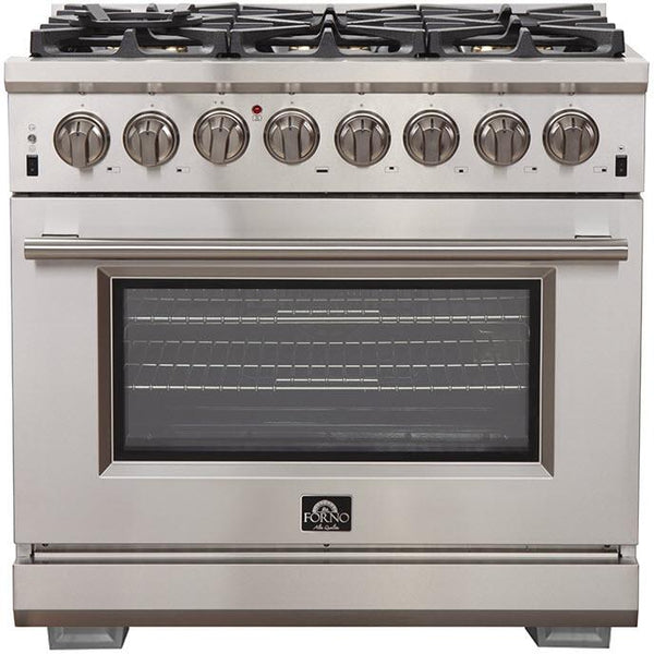 Forno Capriasca Alta Qualita 36-inch Freestanding Dual Fuel Range with Convection Technology FFSGS6187-36 IMAGE 1