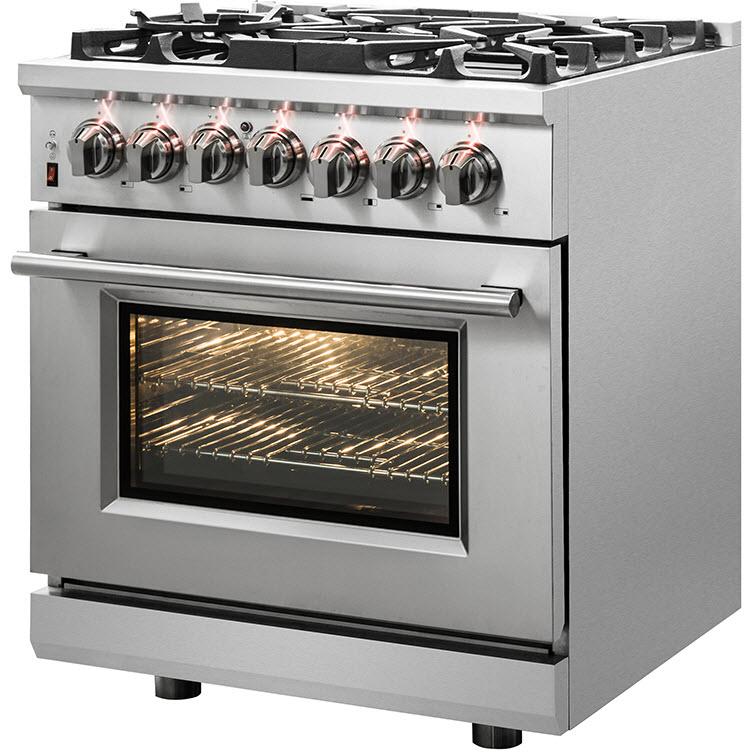 Forno 30-inch Freestanding Dual-Fuel Range with True Convection Technology FFSGS6125-30 IMAGE 3