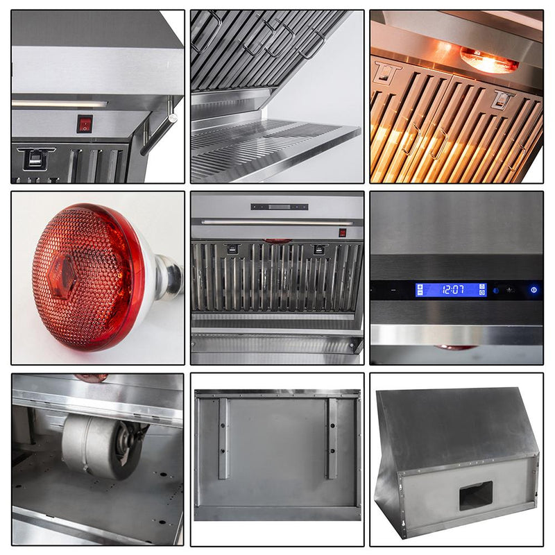 Forno 30-inch Series Alta Qualita Wall Mount Range Hood FRHWM5029-30HB IMAGE 4