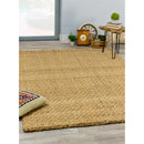 Kalora Interiors Naturals Jute Beige Basketweave Rug, 5'3" x 7'7" IMAGE 12