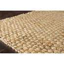 Kalora Interiors Naturals Jute Beige Basketweave Rug, 5'3" x 7'7" IMAGE 4