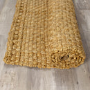 Kalora Interiors Naturals Jute Beige Basketweave Rug, 5'3" x 7'7" IMAGE 7
