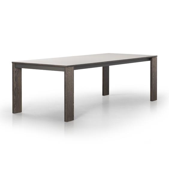 Trica Furniture Empire Dining Table with Glass Top Empire 40" x 84" Extendable Dining Table IMAGE 3