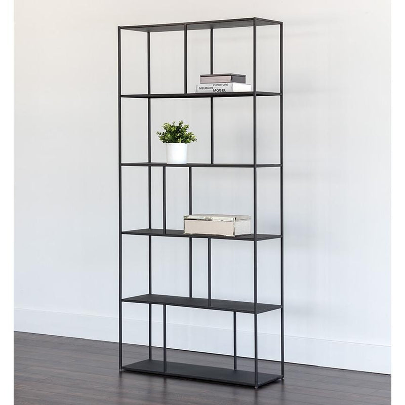 Sunpan Eiffel 104406 Large Bookcase - Matte Black IMAGE 4
