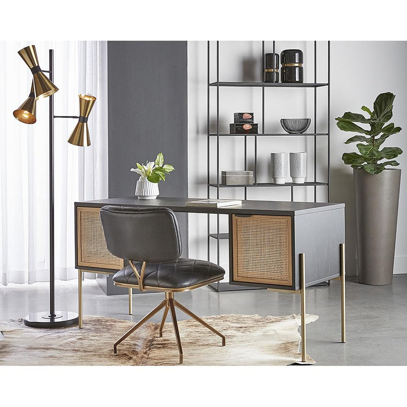 Sunpan Eiffel 104406 Large Bookcase - Matte Black IMAGE 5