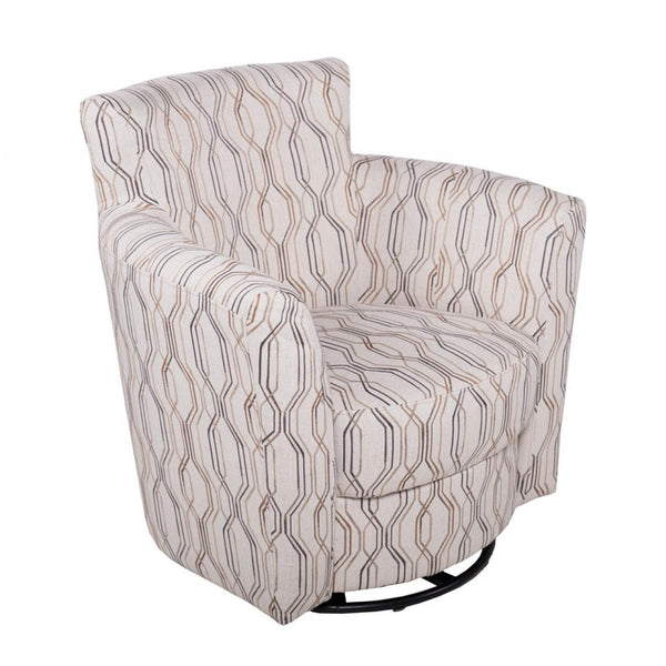 Goberce Swivel Fabric Accent Chair 9126FACASCADE602 IMAGE 1