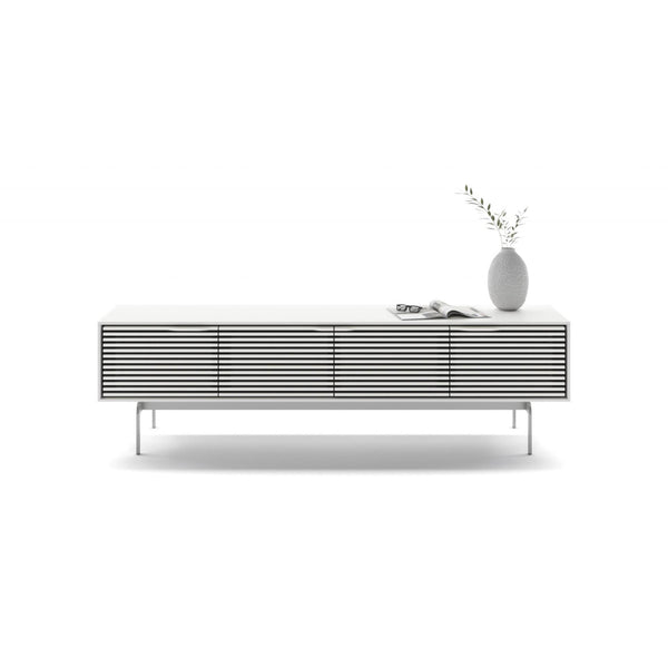 BDI Align 7473 Console Base Cabinet - Satin White IMAGE 1