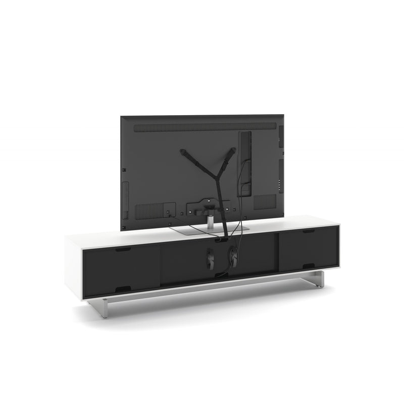 BDI Align 7473 Media Base Cabinet - Satin White IMAGE 4