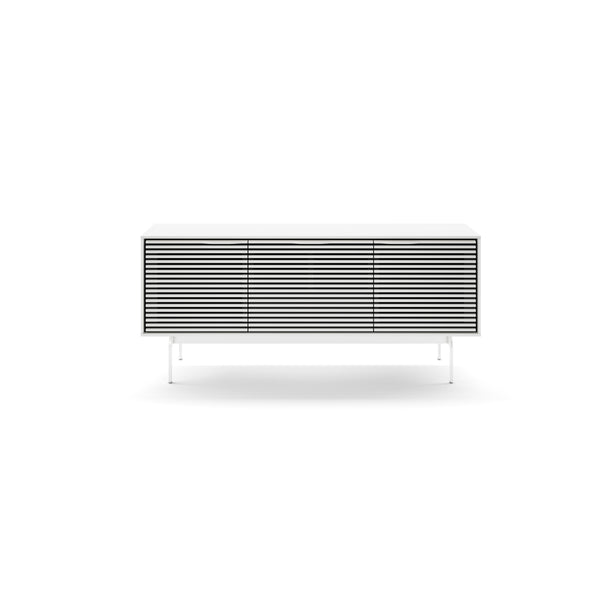 BDI Align 7477 Console Base TV Stand - Satin White IMAGE 1