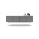 BDI Align 7478 Tall Console Base TV Stand - Satin White IMAGE 1