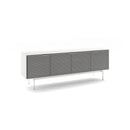 BDI Align 7478 Tall Console Base TV Stand - Satin White IMAGE 2