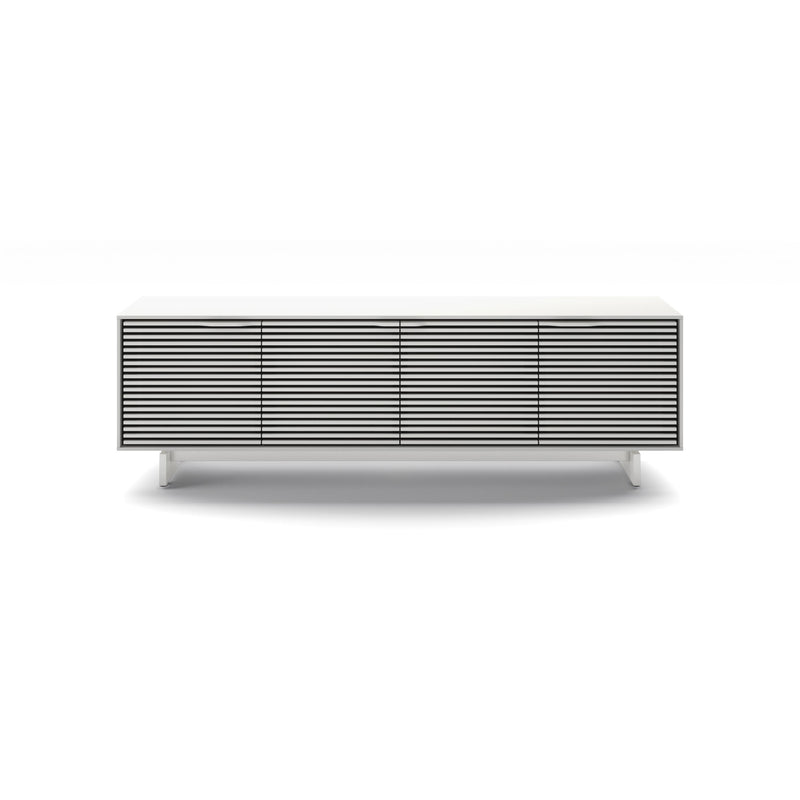 BDI Align 7478 Tall Media Base TV Stand - Satin White IMAGE 1