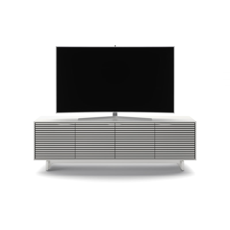 BDI Align 7478 Tall Media Base TV Stand - Satin White IMAGE 2