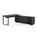 BDI Corridor 6521 L-Shaped Desk - Charcoal Stained Ash IMAGE 1