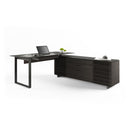 BDI Corridor 6521 L-Shaped Desk - Charcoal Stained Ash IMAGE 2