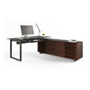 BDI Corridor 6521 L-Shaped Desk - Chocolate Stained Walnut IMAGE 4