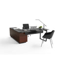 BDI Corridor 6521 L-Shaped Desk - Chocolate Stained Walnut IMAGE 5