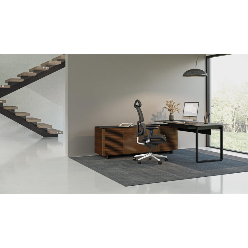 BDI Corridor 6521 L-Shaped Desk - Natural Walnut IMAGE 6