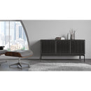 BDI Elements 8777-CO 3 Door Console - Tempo/Charcoal IMAGE 3