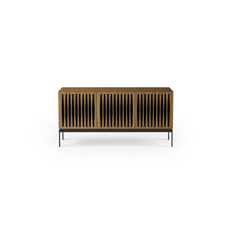 BDI Elements 8777-CO 3 Door Console - Tempo/Walnut IMAGE 1