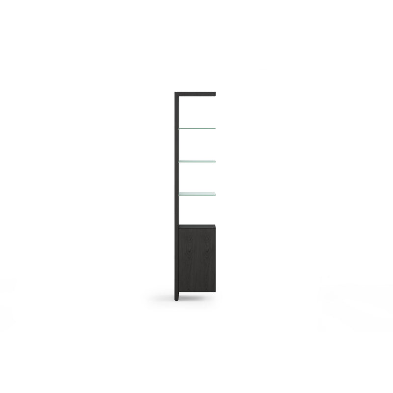 BDI Linea 5801A Single Shelf Extension - Charcoal Stained Ash IMAGE 1
