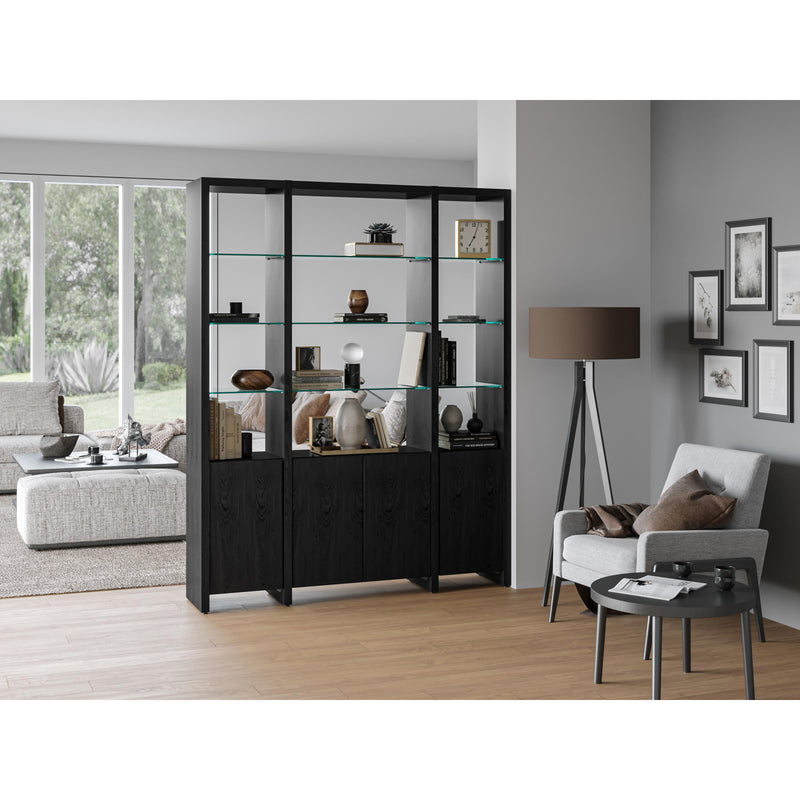BDI Linea 5801A Single Shelf Extension - Charcoal Stained Ash IMAGE 4