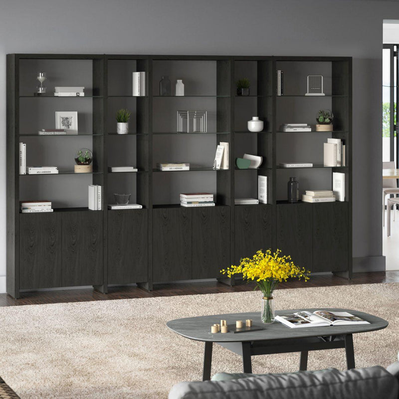 BDI Linea 5801A Single Shelf Extension - Charcoal Stained Ash IMAGE 5