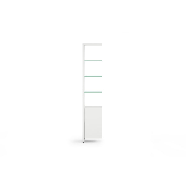 BDI Linea 5801A Single Shelf Extension - Satin White IMAGE 1