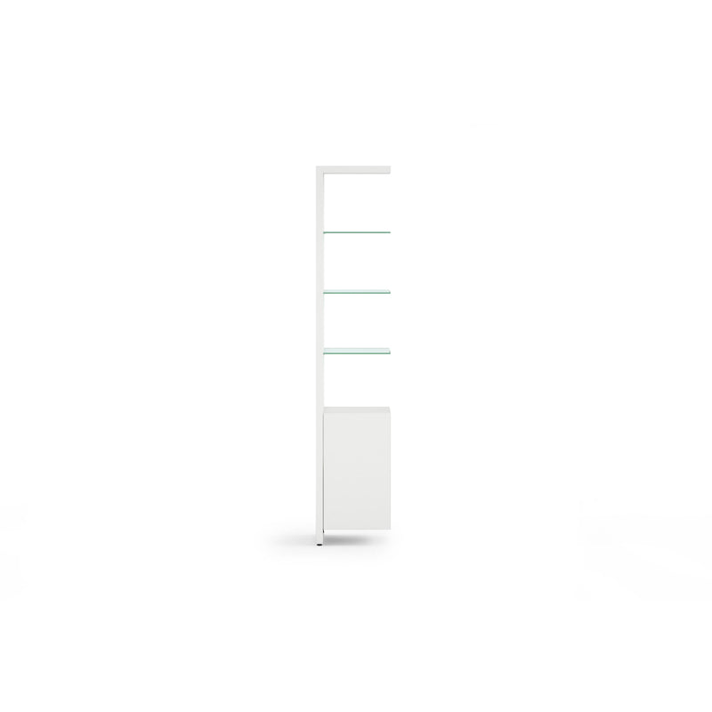 BDI Linea 5801A Single Shelf Extension - Satin White IMAGE 1