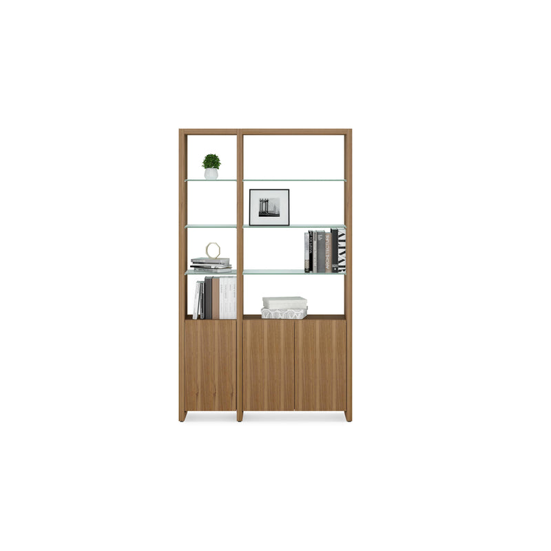 BDI Linea 5801 Single Shelf Bookshelf - Natural Walnut IMAGE 2