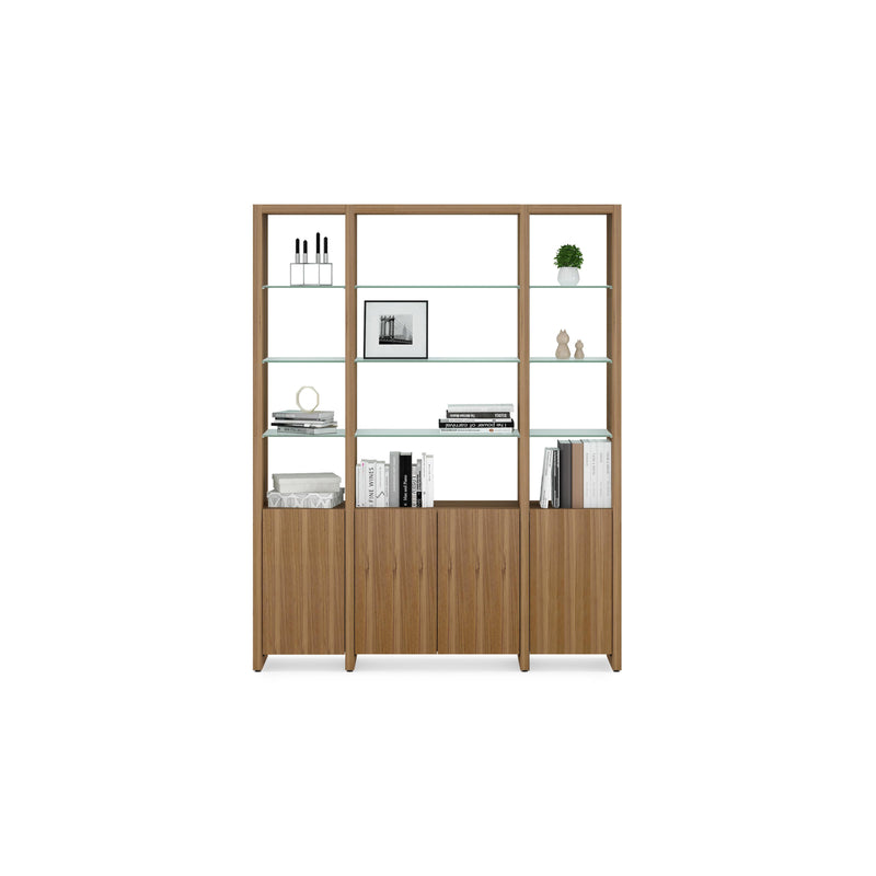 BDI Linea 5801 Single Shelf Bookshelf - Natural Walnut IMAGE 3