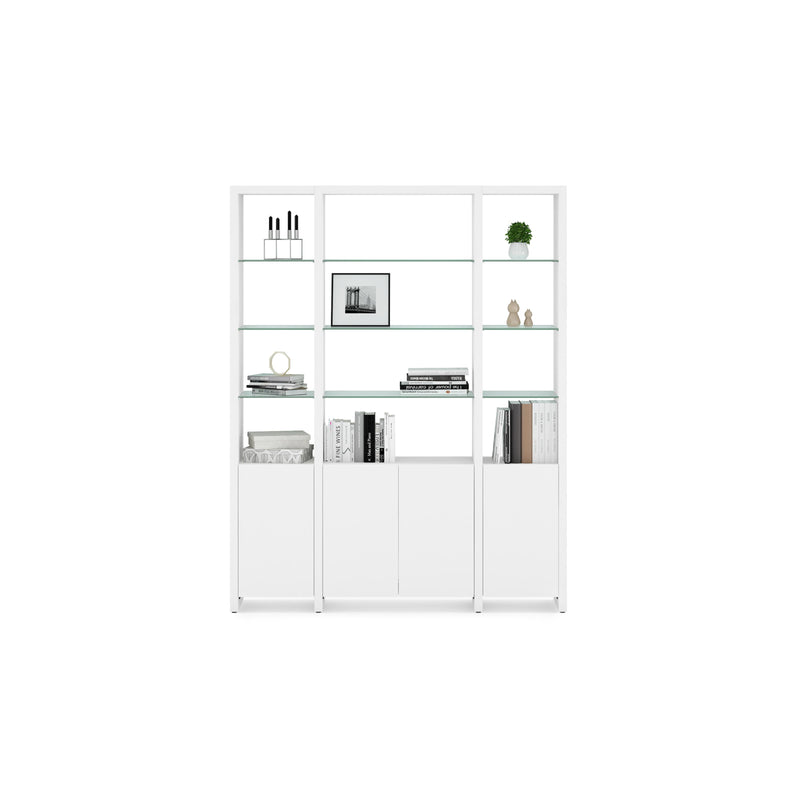 BDI Linea 5801 Single Shelf Bookshelf - Satin White IMAGE 3