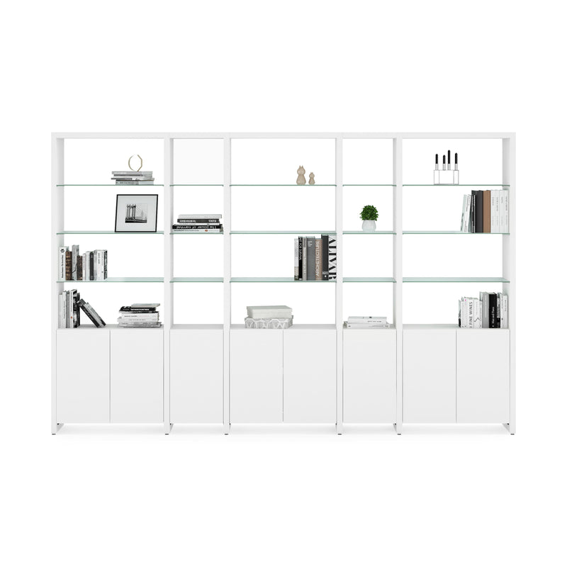 BDI Linea 5801 Single Shelf Bookshelf - Satin White IMAGE 4