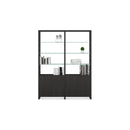 BDI Linea 5802 Bookcase with Double Shelf - Charcoal Stained Ash IMAGE 4