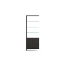 BDI Linea 5802A Double Shelf Extension - Charcoal Stained Ash IMAGE 1